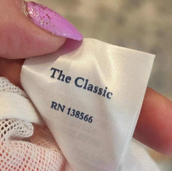 Solid & Striped classic coral Orange/White gingham swim trunks. Men's size small - Picture 12 of 15